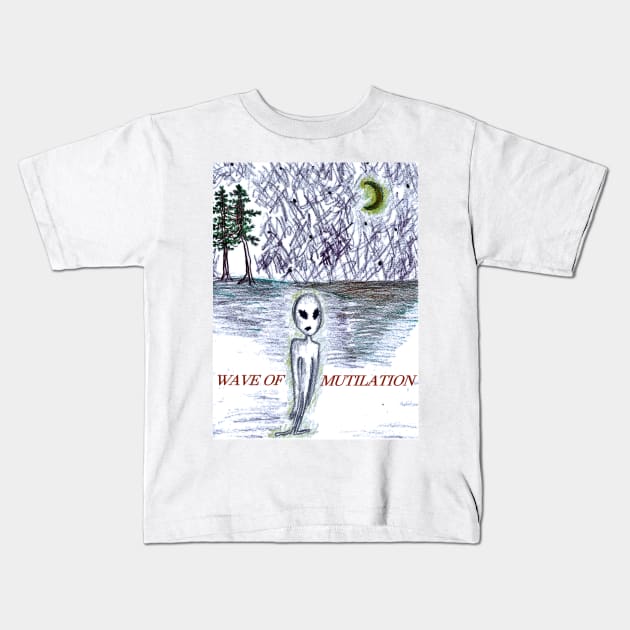 The wave of mutilation Kids T-Shirt by wYATTgUSSwAYLON